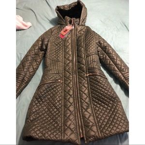 Olive green winter coat